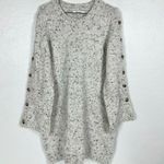 Madewell Wool Blend Cream Sweater Dress with Buttons Photo 2