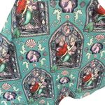 Disney The Little Mermaid Teal Ariel Print Open Back Skater Dress Photo 2