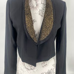 John Roberts cropped suit jacket, blazer, vintage, size‎ 6P Black Photo 0