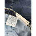 Lee *New  Bermuda Mid Rise Denim Jean Shorts Womens 18M Dark Wash Cuffed Stretch Photo 5