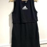 Adidas black dress NWT 3 stripe Game & Go sleeveless side pockets xs GG Photo 3