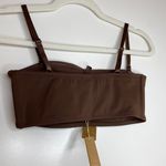 SKIMS NEW!!  Shaping Swim Bandeau Bikini Top - Cocoa Photo 6