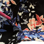 Talbots Floral Pencil Skirt Navy Pink White Blue Size 10 Photo 6