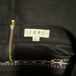 THML  Black Mini Skirt with Colorful Floral Embroidery Photo 2