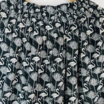 Catherine Malandrino Black and White Flamingo Print Top Sleeveless Sz Sm Photo 6