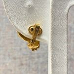 Trifari Vintage Single Gold Tone Knot Dangle Clip On Earring Elegant Statement Photo 1