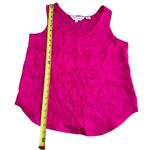 Sunny Leigh Vintage Size S Hibiscus Print 100% Silk Tank Top Fuchsia Pink Floral Photo 4