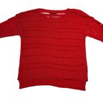 August Silk  Red See Through Lightweight Sweater‎ Women’s Size Medium Photo 1