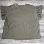 Jane and Delancey  Green Knit Ruffle Sleeve Top O13 Photo 4