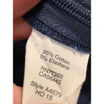 J. Crew Women's Flat Front Mid Rise Tapered Chino Navy Pants Size 10 Blue Photo 2