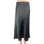 Aritzia  Babaton Women's Black Silky Satin Midi Maxi Flare A-Line Slip Skirt Sz 8 Photo 1