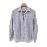 Frank & Eileen Neon Pink Heart Button Up Shirt Medium Oversized Photo 0