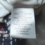 Christopher & Banks  V Neck Blouse Womens Medium Red Floral Print Business Chifon Photo 4