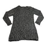 Divided Open Front Long Line Knit Cardigan Size Medium Cozy Outdoors Casual Black Photo 1