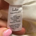 Lulus NWOT  Women's White One-Shoulder Ruffled Trumpet Mini Dress Size L Photo 10