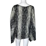 Show Me Your Mumu  Shirt Womens Small‎ Gray Snake Print Python Print Poncho Edgy Photo 4