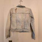 Refuge  Distressed Denim cropped jacket size womens small Photo 1