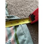 Womens Pastel Pink Green High Rise Shorts Size M Missing Belt Tie Size M Photo 7