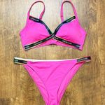 Calvin Klein Pink Branded Strappy Bikini Set Sz L/XL Photo 0