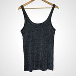 5 for $25! Last Chance! Vintage Sparkly Tank Top Ribbed Sleeveless Tee Stretchy Black Size 1X Photo 1