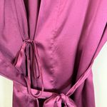 Victoria's Secret Satin Flounce Robe Womens M/L Purple Intimates Sleepwear Comfy Photo 13