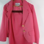 Oleg Cassini 10P Pink Midi Skirt Suit Photo 13