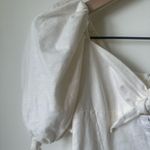 For Love & Lemons  Macaroon Puff-sleeve Mini Dress In White XS Photo 2