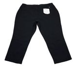 1822 Denim Crop Skinny Jeans Stretch Black Women's Plus Size 24W Re:Denim Photo 1