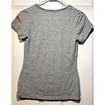 Nike  Dri-Fit V-Neck Athletic Shirt Gray Swoosh Logo Women's Size Small Photo 1