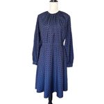 Derek Lam Women's Geo Print Peasant Midi Dress Size 44 Multicolor Fall Photo 1