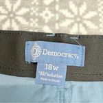 Democracy NWT  Ab Solution High Rise Corduroy Pant Blue 18W Stretch Slimming Photo 2
