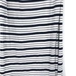 Three Dots Striped Maxi Dress White Navy XS Photo 3