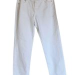 American Eagle NWOT  AE '90s Straight Jean white 14 Stretch Photo 5