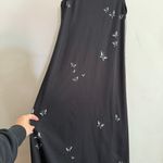 VIRGO 2 90s Vintage Y2K Vintage Black Mesh gown with Sparkly Butterflies Size 8 Size M Photo 2