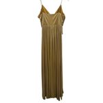 New Retrofête Doss Metallic Gold Pleated Gown Size S Photo 8