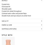 Rumored Black Embellished Trim Blazer Photo 11