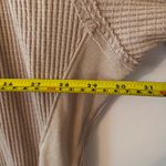 We The Free  Pink V-neck Thermal Henley Top Oversized Lounge Women's size Small Photo 5