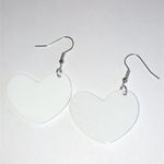 Colorful Teacher Heart Earrings Red Photo 2