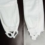 Good American  White Distressed Cuff Good Legs Jeans Photo 1