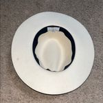 Lack of Color Mirage Fedora Hat Ivory Wool Suede Trim 56CM Photo 6