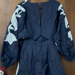 Black velvet NWOT Mosaic Embroidered Playsuit Romper Photo 2