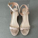 Journee Collection Womens LOUCIA Beige Wedge Heeled Sandals 7.5 Photo 1