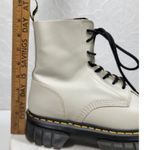 Dr. Martens Audrick 8-Eye Boots Womens 10 White Calf Leather Lace Up Platform Photo 15