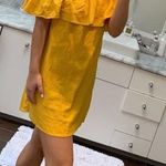 Old Navy Off The Shoulder Yellow Dress Photo 0