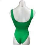 ZARA Green Sleeveless Square Neck Open Back Cami Camisole Tank Bodysuit Top Sz S Photo 1