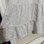 Mlle Gabrielle  Dress Womens XL Tiered Cream Beige Fairy Babydoll Boho Mini Photo 2