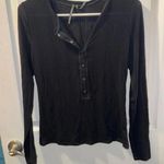 Anthropologie By  Long-Sleeve Ribbed Henley Top Photo 1