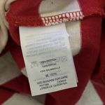 Madewell  Women’s Easy Crop Tee Murph Stripe Crimson Cropped Boxy T-Shirt Small Photo 4