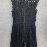 Sans Souci  Women's Dress Black Lace Sheath Size Medium Photo 1