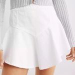 Aerie  White Denim Circle Mini Skirt Photo 0